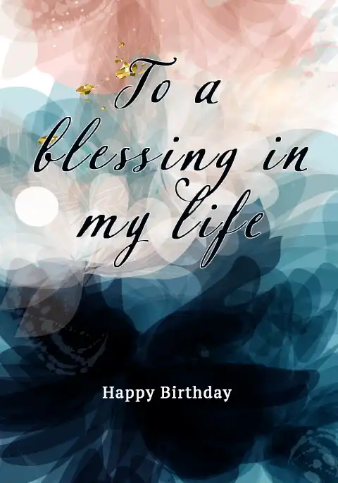 Colorful overlapping abstract shapes creating a modern birthday design