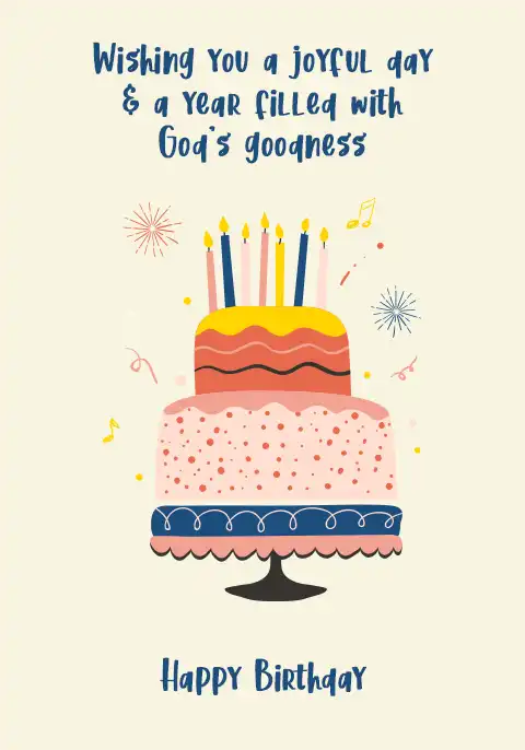 A delicious-looking two-tier birthday cake with candles