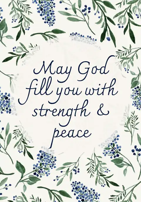 Soft blue watercolor lilacs symbolizing peace and memory