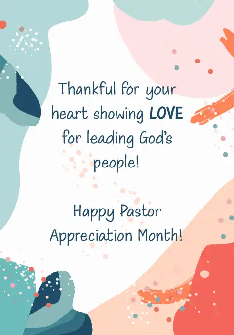 Artistic paint splats surrounding a message of appreciation